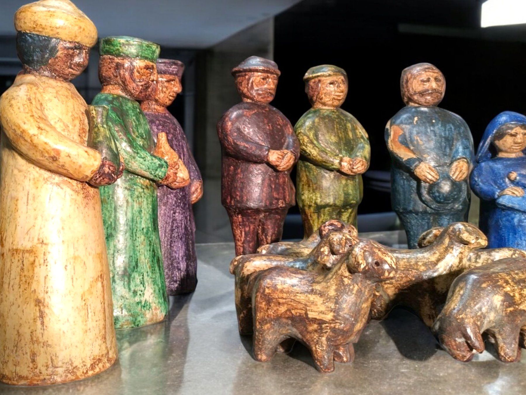 Sculture & Statue: Ueli Schmutz - Weihnachtskrippe Keramik – Usato da Zürich venduto da Zuerichparis08 8