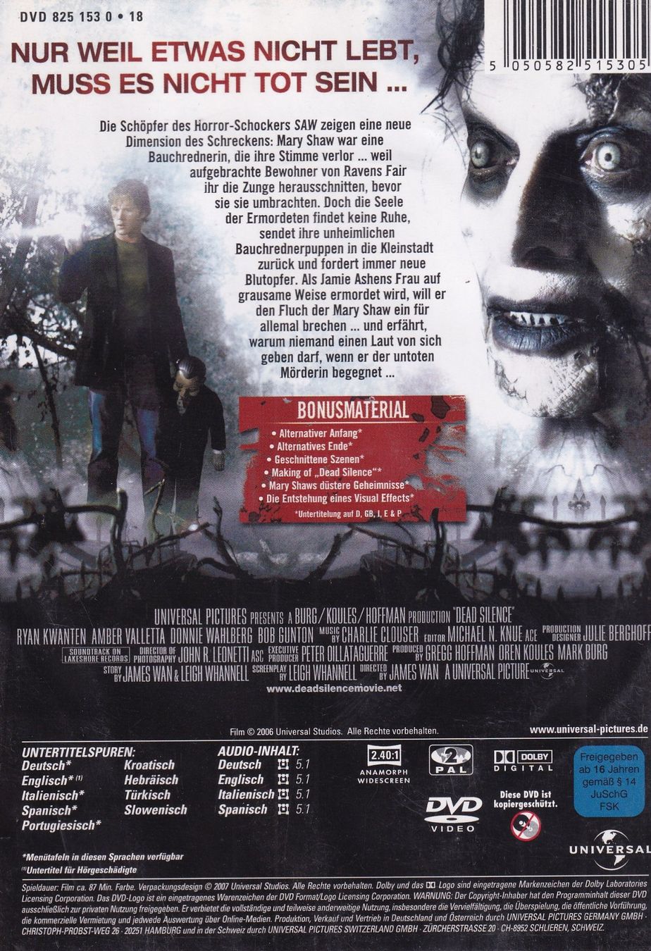 Alle DVDs: DVD ab Fr. 1.--, Dead Silence – Gebraucht aus Lausen von Mondeo10628 1