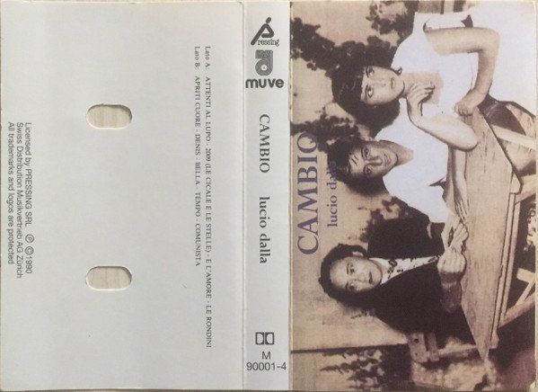 Musicassette: CASSETTE LUCIO DALLA - CHANSONS - ITALIA – Usato da PORRENTRTUY venduto da RABAIS_SPORT