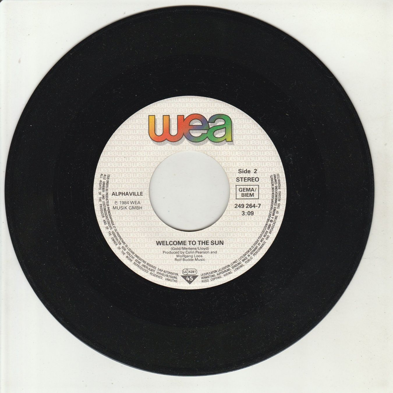 Dischi in vinile: Alphaville - Forever Young 7" Vinyl 1984 – Usato da Tübach venduto da JamesStone 3
