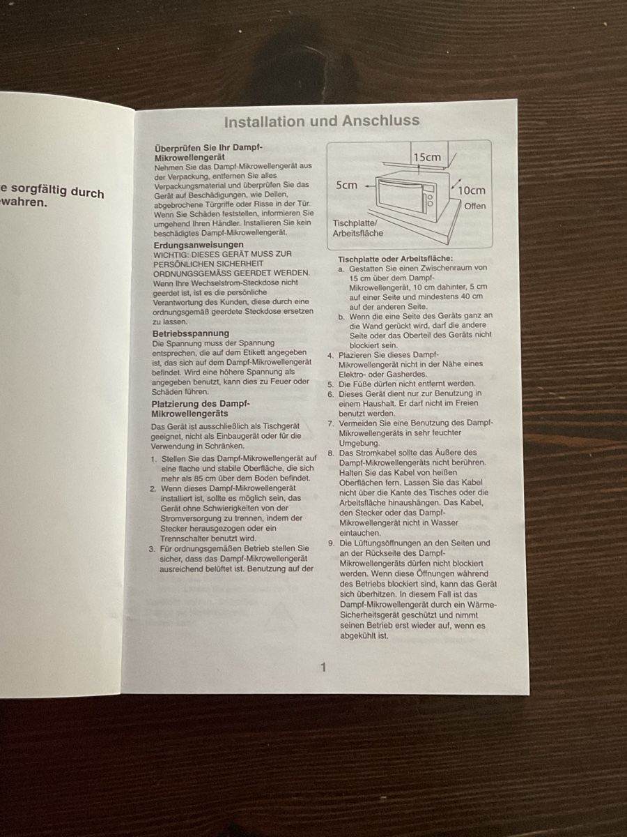 Elettrodomestici da cucina: Panasonic Dampf-Mikrowelle NN-CS598S – Usato da Widnau venduto da nad_z7bn 7