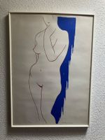 Originale, handsignierte Akt-Grafik von Mario Mazzella