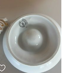 Altre Stoviglie: Egg cup, white with gold detail - – Usato da Zollikon venduto da kmg1 2