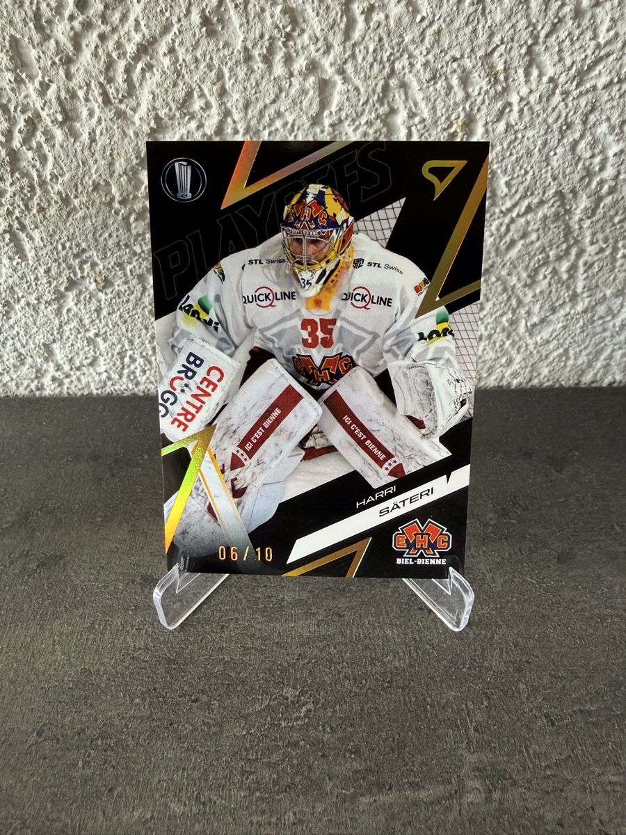 Sportzoo Cartes à collectionner: 06/10 - Harri Säteri - EHC Biel  – Neuf avec emballage d'origine à Réchy par Leeroy1998