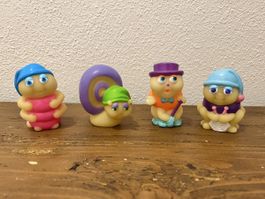 4x 1986 Glo Friends Playskool Hasbro Vintage Glühwürmchen