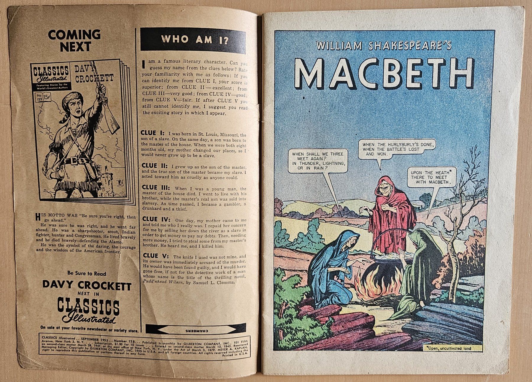 Fumetti: Classics Illustrated #128: Macbeth – Usato da Schaffhausen venduto da asyouwestley 2