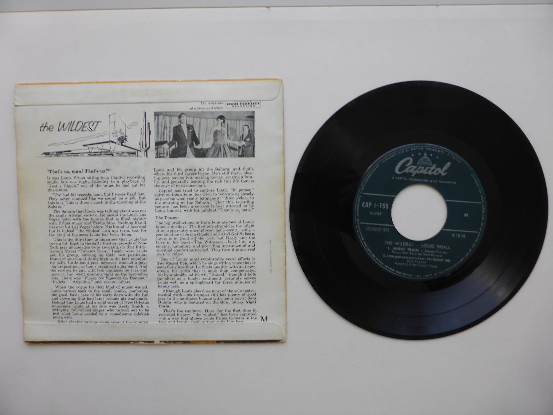 Dischi in vinile: VINYL SINGLE  EP  LOUIS PRIMA feat. KEELY SMITH – Usato da Küssnacht am Rigi venduto da Mondkinder 1