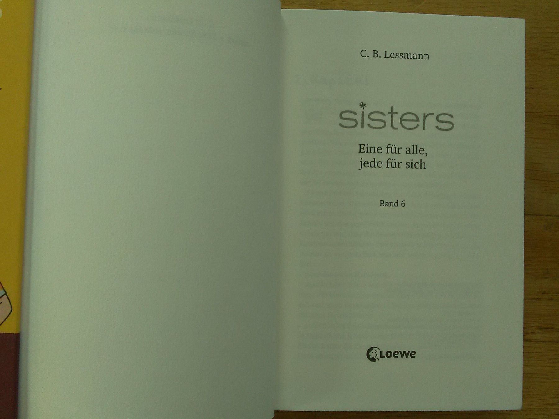 Libri: Sisters (Bände; 3 + 6 + 9) – Usato da St.Galllen venduto da elkaphone 5