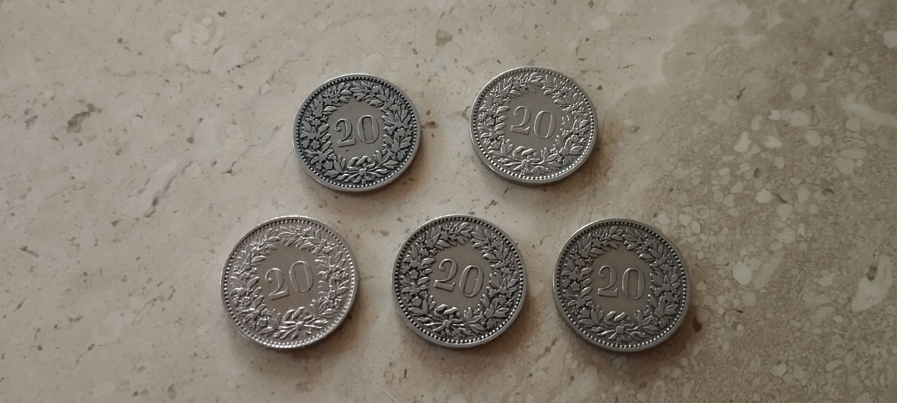 Tutti le monete: 10 x 20 Rappen Schweiz – Usato da Oberdorf SO venduto da and_jxk2 7