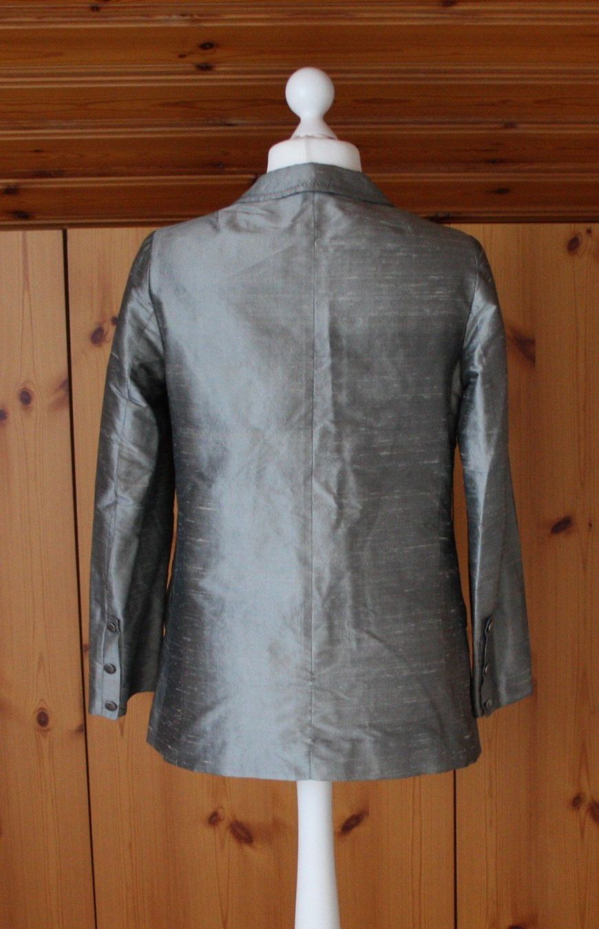 Giacche: Jacke Blazer GASSMANN silberfarben Seide Gr. M – Usato da Flüelen venduto da Diversicum-Vintage 2