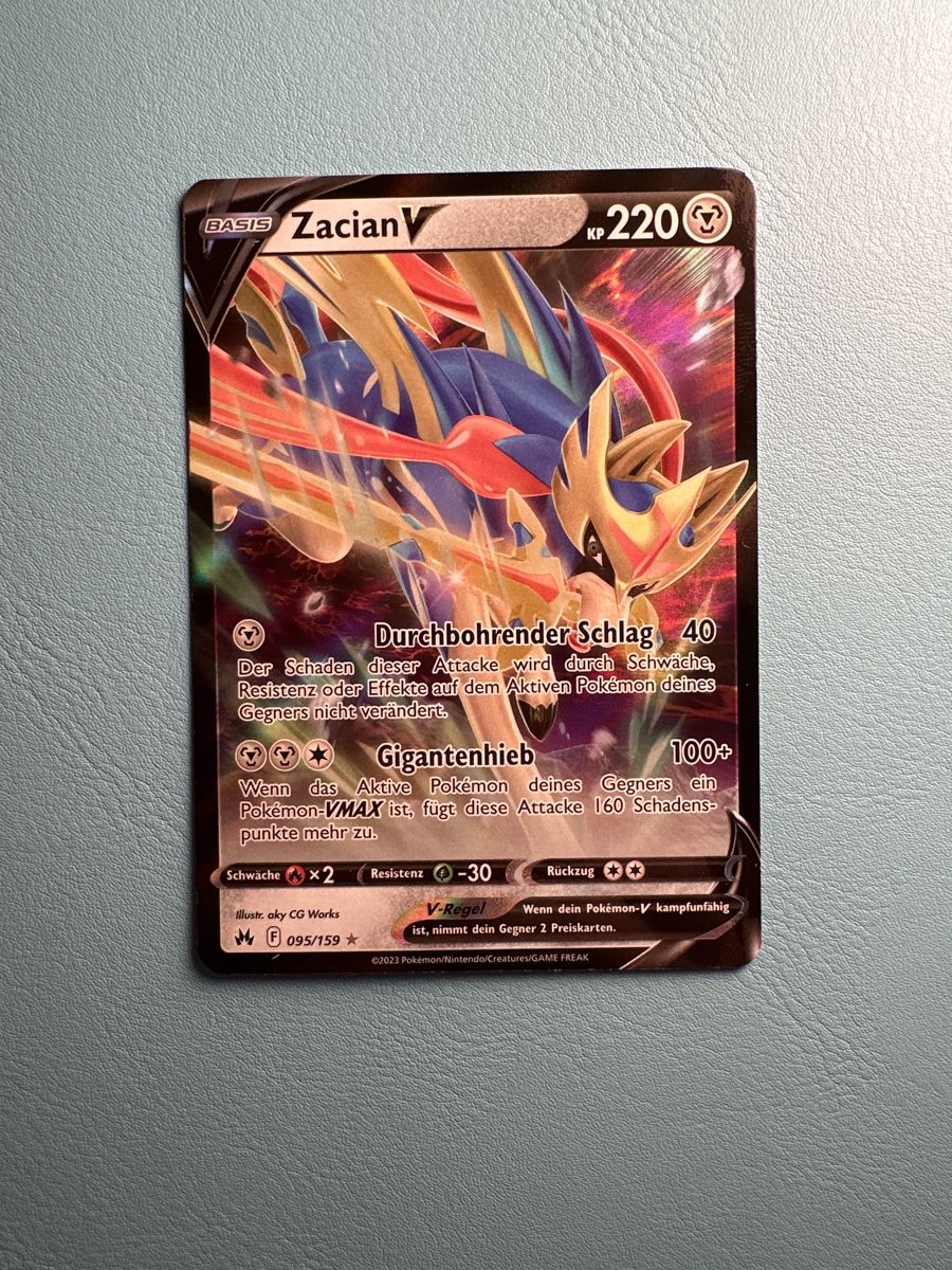 Pokémon Sammelbilder & Trading cards: Pokemon Zacian V Mega Schönes Artwork – Neu (gemäss Beschreibung) aus Lommiswil von CollectorOne