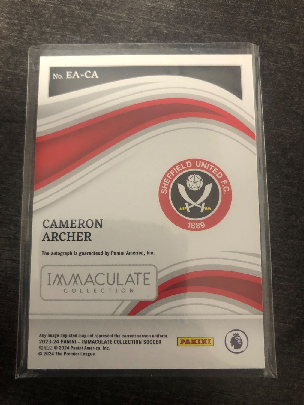 Topps Carte collezionabili: Panini Immaculate Cameron Archer Autogramm /99 – Usato da Wangenried venduto da Garagara 1