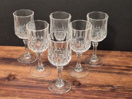6 Kristall Likörgläser 50 ml – schönes Klangbild