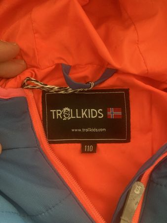 Trollkids Jacke blau Pink Grösse 110 sehr guter Zustand