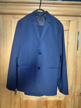 Anzug H&M Super Skinny Fit dunkelblau Grösse 50 gut erhalten