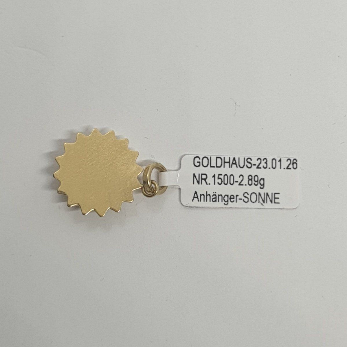 Ciondoli: Echt 18K Gold - Sonne Anhänger – Usato da Luzern venduto da Goldhaus-Luzern 3