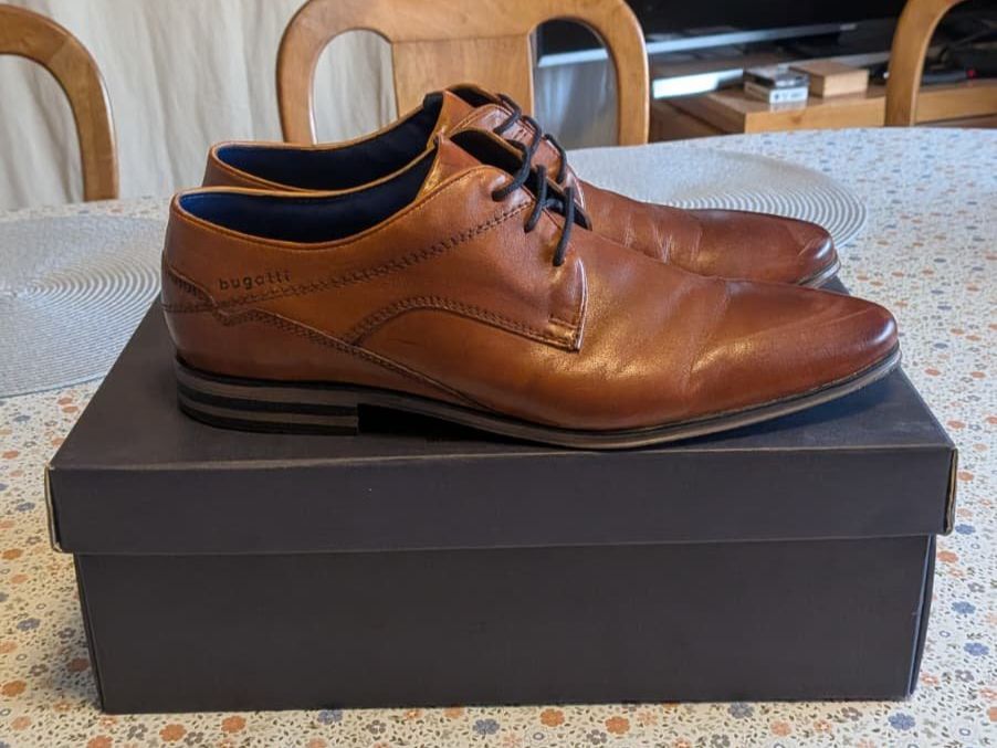 Bugatti Scarpe da uomo: Bugatti Business-Schnürer / Anzugsschuhe - cognac – Usato da Bürglen TG venduto da dan_zy87
