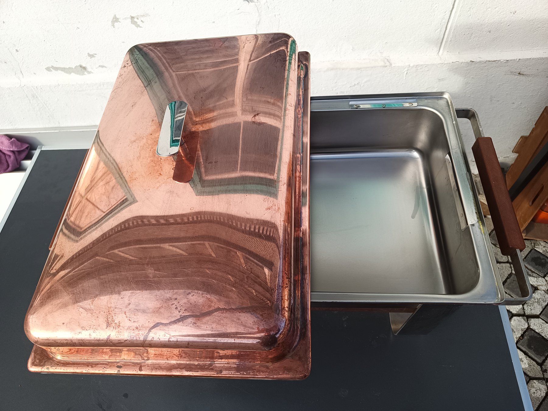 Küchengeräte: Spring Kupfer Bain Marie Warmhaltebehälter Rechaud – Gebraucht aus Oberegg von 19franzi94 3