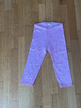 Rosa Kinder Leggings mit Pferde Motiv, Grösse 140
