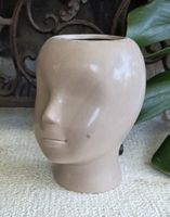 Blumentopf/ Vase  Kopf Form Keramik Neu 