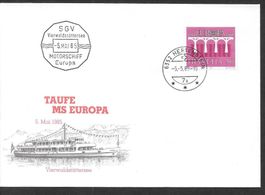 Schiffsbrief Motorschiff MS Europa Hertenstein 5.5.1985