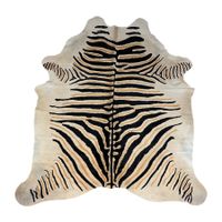 echtes Kuhfell Teppich Zebra