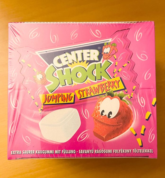 100 Stück Center Shock Kaugummi Jumping Strawberry (Neu und ...