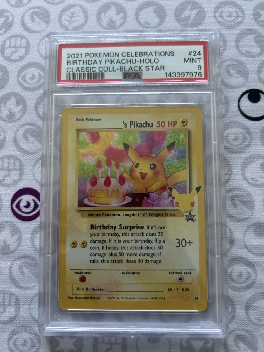 Pokémon Sammelbilder & Trading cards: Birthday Pikachu PSA 9 – Neu (gemäss Beschreibung) aus Zürich von AinzCHF