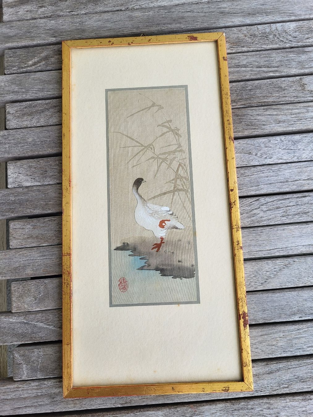 Posters & Illustrations: Japanisches Bild, Vogel am Wasser, mit Rahmen,  – D'occasion à Zürich par Lizi7 3