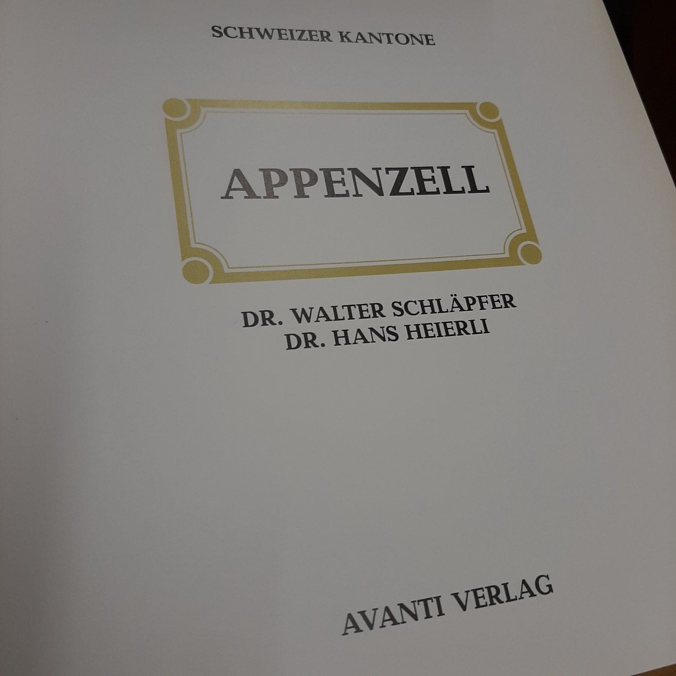 Libri: Schweizer Kantone ( Appenzell) – Usato da Zürich venduto da Schoebi19 1