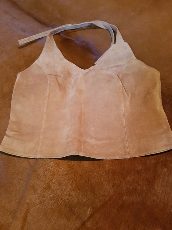 Echt Leder- Top, Neckholder (Gebraucht) in Basel für CHF 6 – mit ...