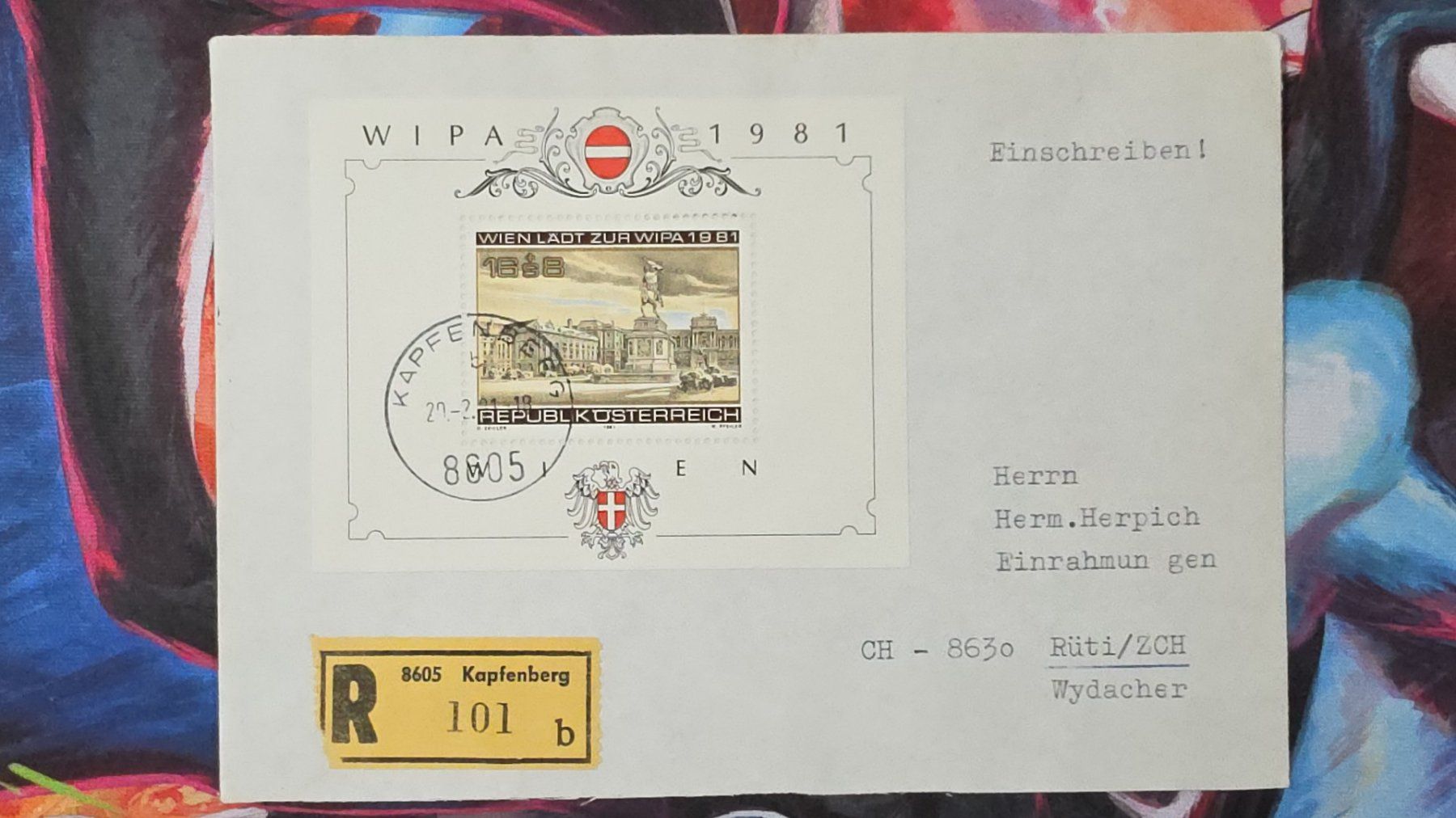 Alle Briefmarken: CL35 Enveloppe + Timbre Autriche 1981 – Gebraucht aus Cousset von Patrick_Collections