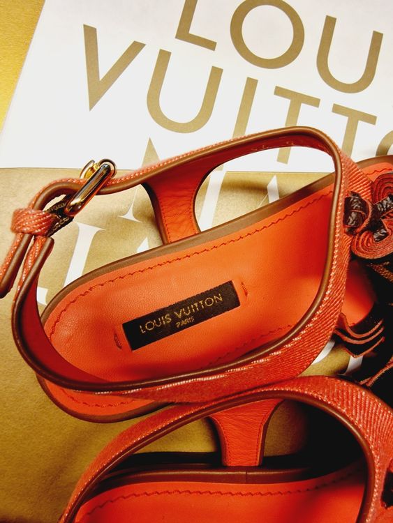 Louis Vuitton, Damen Sandalen, Flach, Gr.36, Neupreis 680 FR
