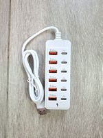 Chargeur multiple USB et USB-C blanc neuf