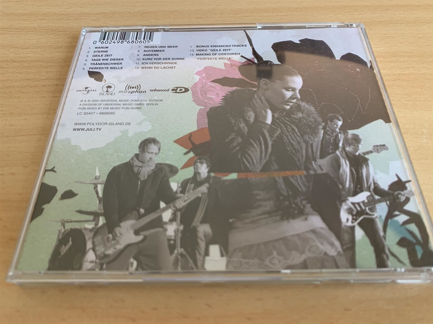 CD: Juli – Es Ist Juli – Usato da Rikon im Tösstal venduto da Alpenmutz 1