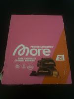 More Satisbites 10x Dark Chocolate Caramel Brownie 