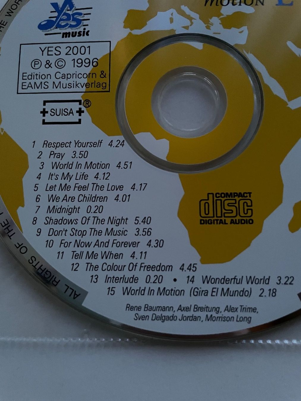 CD: DJ BoBo CD World In Motion 1996 – Usato da Adligenswil venduto da Decor-Tech 1