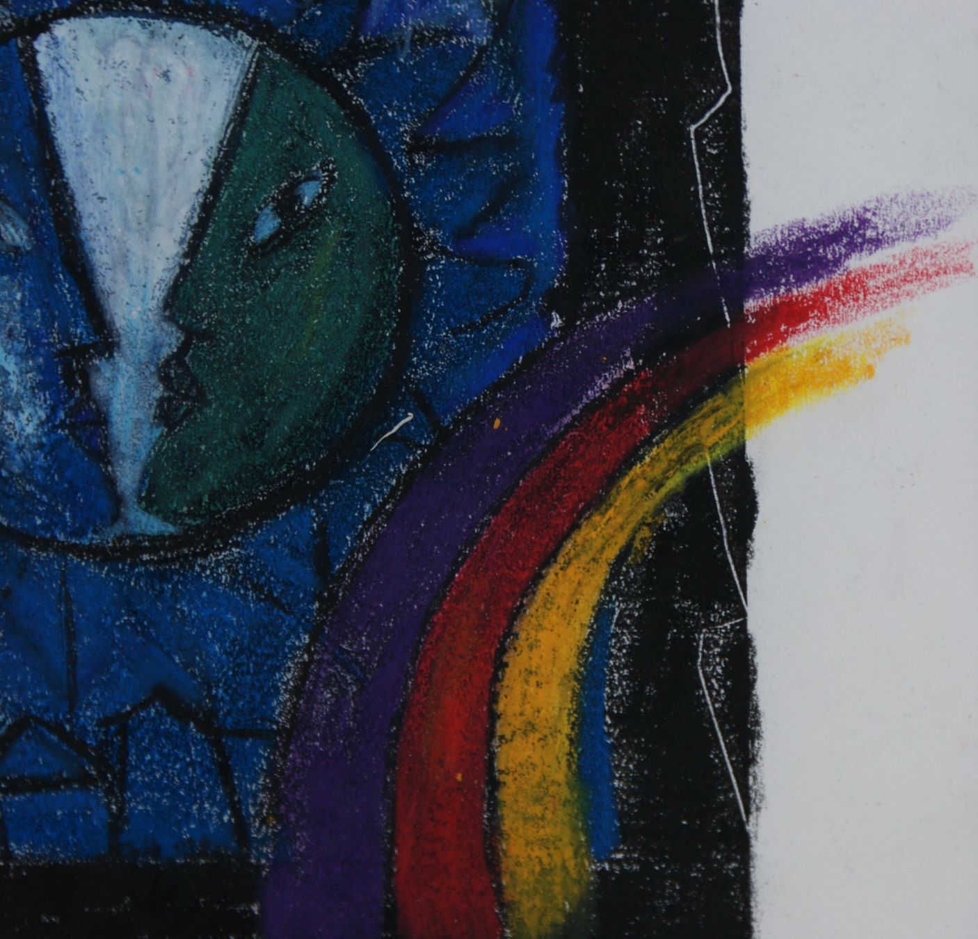 Dipinti: Rudolf Mirer, "Begegnung" Originalpastell auf Papier – Usato da Reinach BL venduto da Frogndog 5