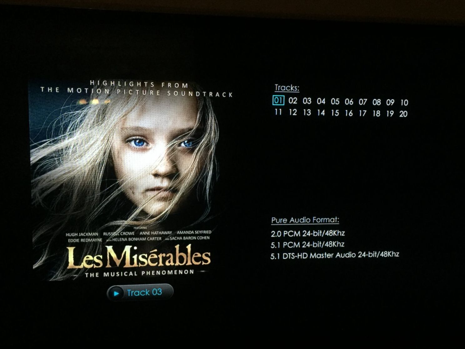 Tutti i DVDs: Les Miserables  BluRay Pure Audio Remix – Nuovo e nell'imballaggio originale da Würenlingen venduto da Schneiderhifi 5