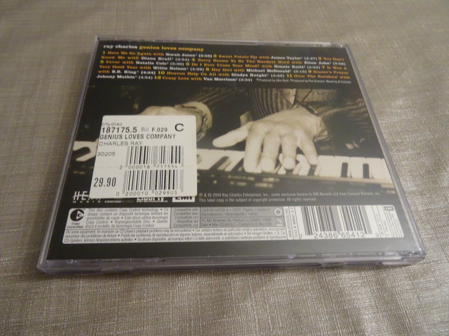 CDs: Ray Charles - Genius Loves Company - CD – Gebraucht aus Olten von Disc-Ausverkauf 1