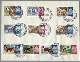 1956, SAN MARINO, HUNDE, SATZBRIEF