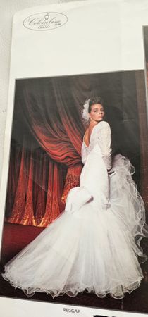 Vintage Brautkleid Colombine Paris (Modell Reggae) -  36