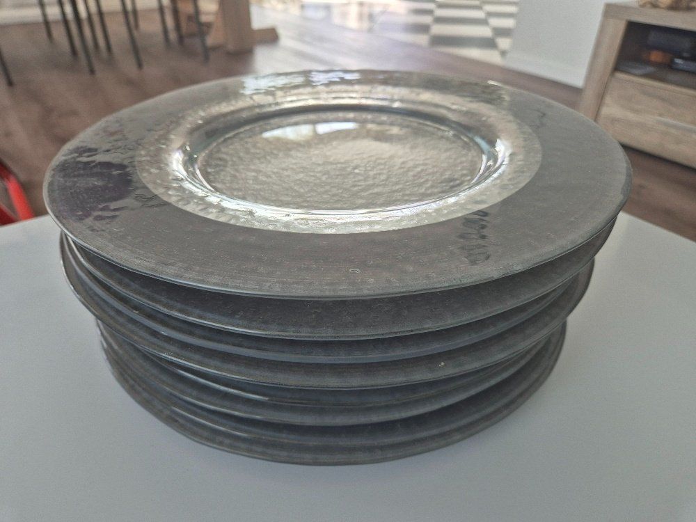 Piatti: 8 Platzteller aus Glas – Usato da Buttisholz venduto da sico20 4
