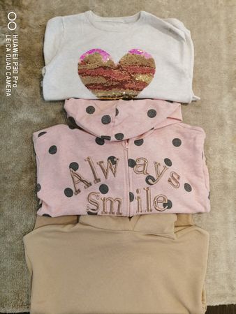 3 Pullover/SWEATER Gr 140, BAUMWOLLE, NEUWERTIG 