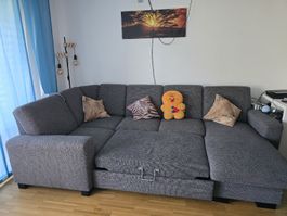 Ecksofa mit Bettfunktion und Stauraum Grösse 2.90m