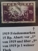 3987B) 145, Friedensmarke Abart weisser Fleck