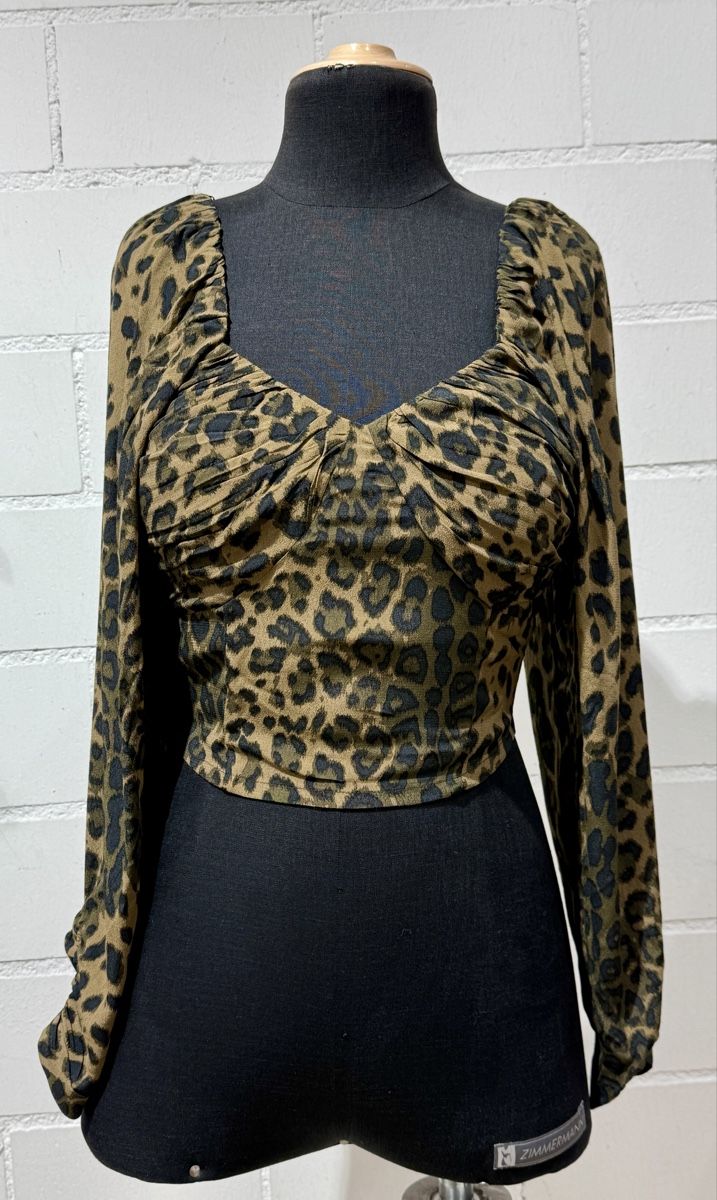 Mango Camicette: MANGO LEOPARD BLOUSE – Nuovo e nell'imballaggio originale da Gächliwil venduto da dom_652g 2