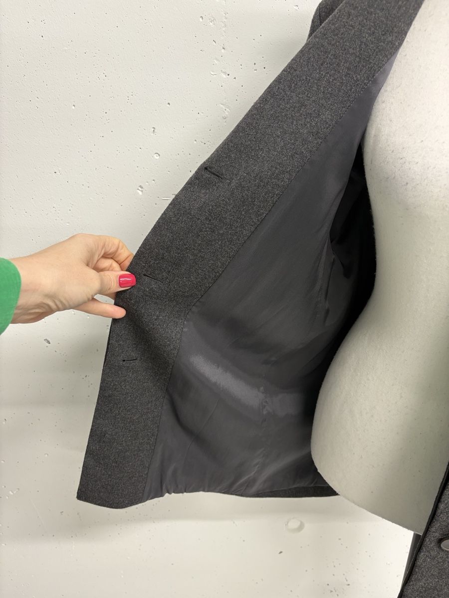 Jil Sander Giacche: Jil Sander Wolle Kaschmir Blazer Gr. 36 grau gerade – Nuovo (secondo la descrizione) da Regensdorf venduto da secondchancefashion 6