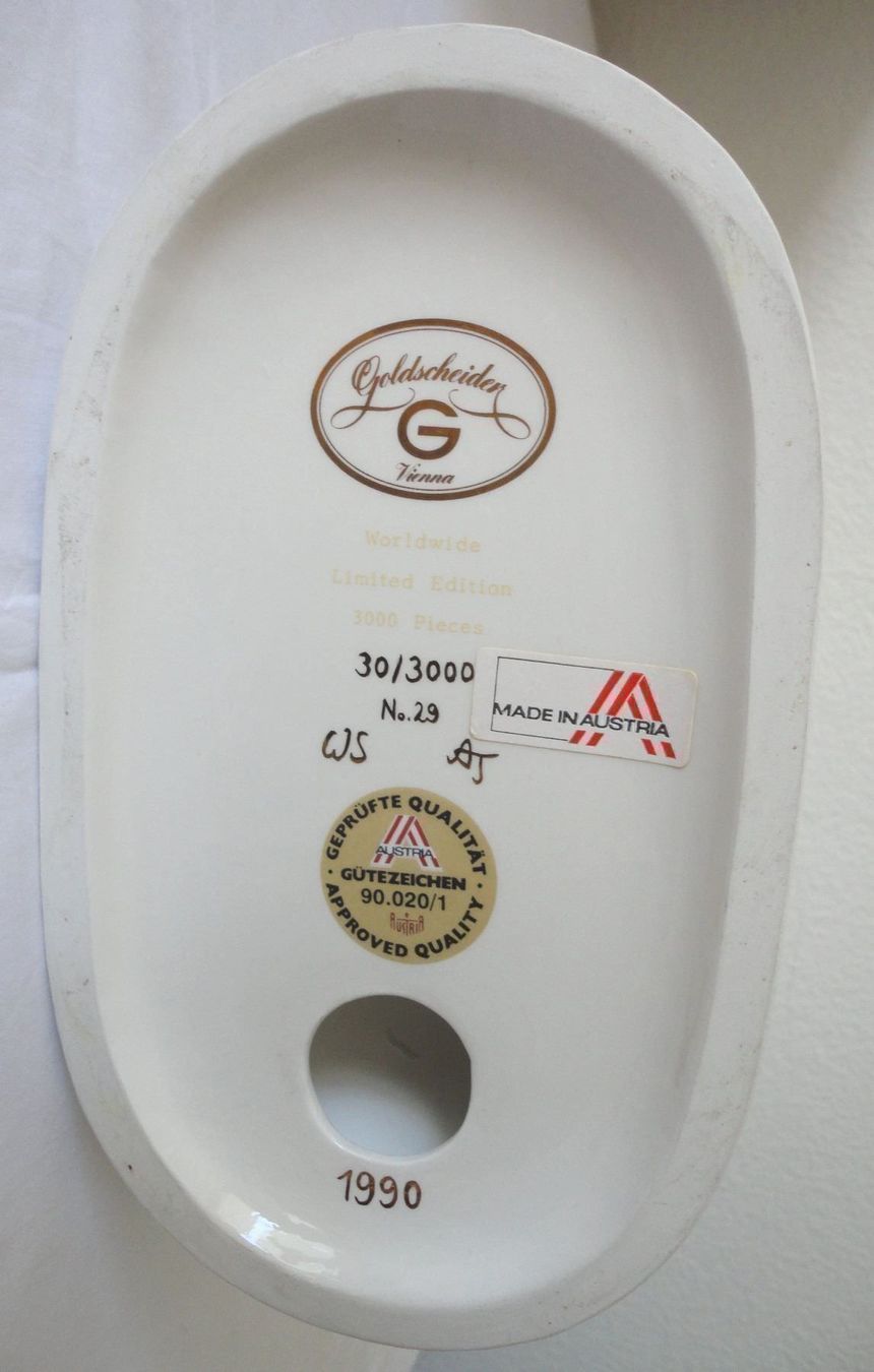 Tutte le decorazioni: Goldscheider Damenfigur "Noblesse" Keramik Repro – Usato da zürich venduto da parts5060 7