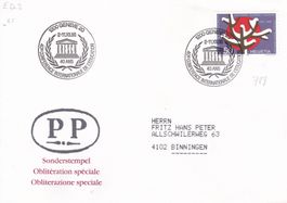 1 lettre Specials Genève 40e Conf. int. de L'education 1986